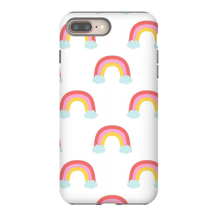 iPhone 7 plus StrongFit Rainbows by Sam Pernoski