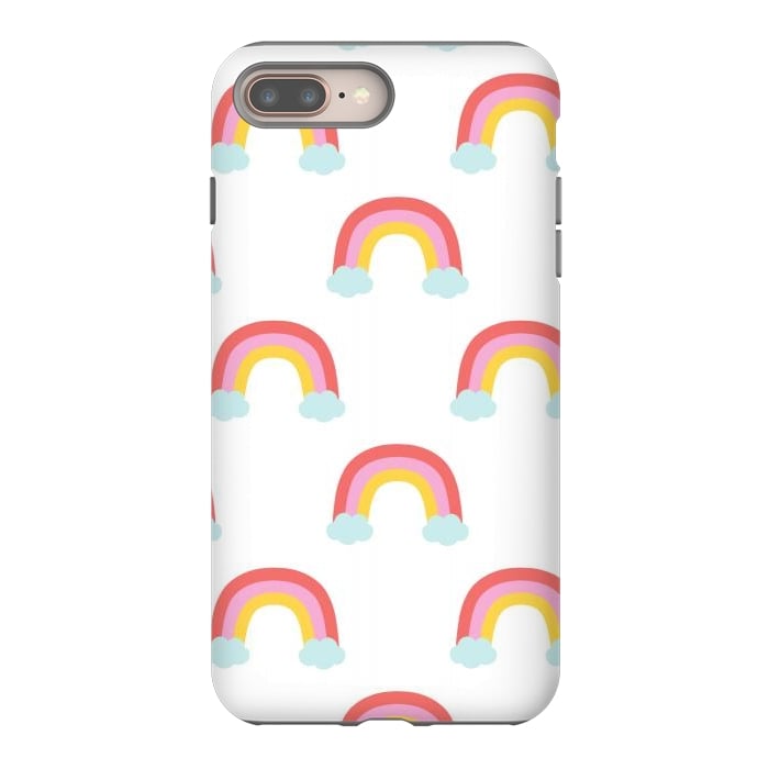 iPhone 8 plus StrongFit Rainbows by Sam Pernoski