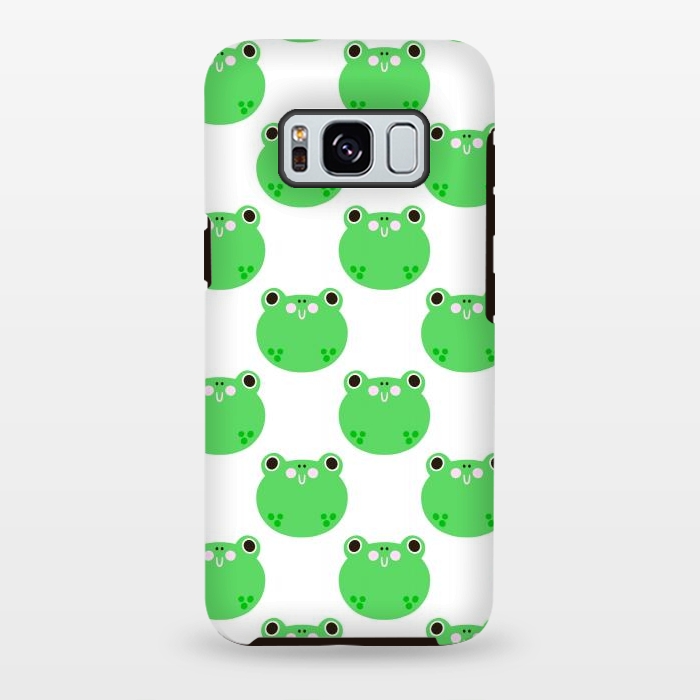 Galaxy S8 plus StrongFit Happy Frogs by Sam Pernoski