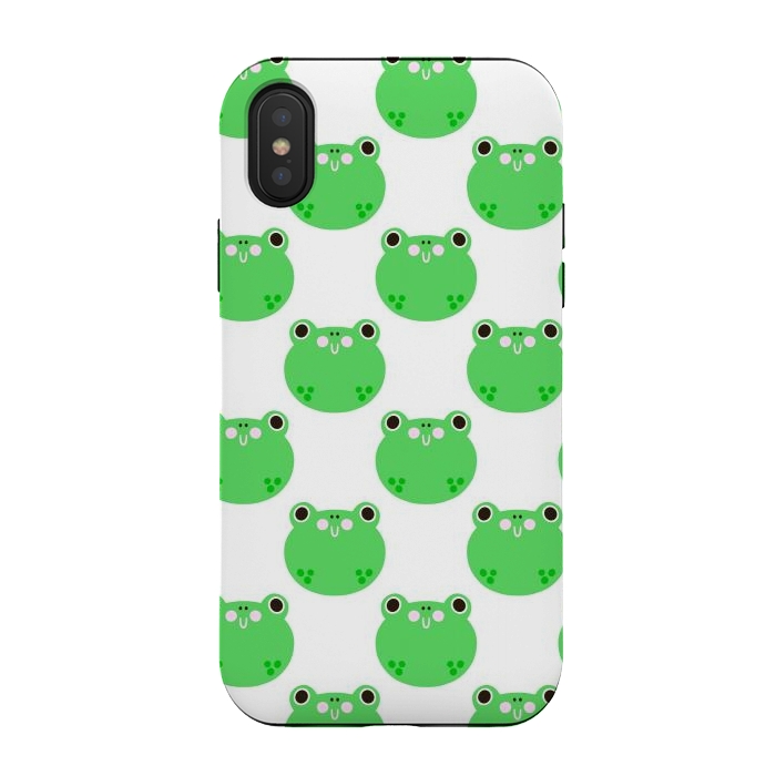 iPhone Xs / X StrongFit Happy Frogs by Sam Pernoski