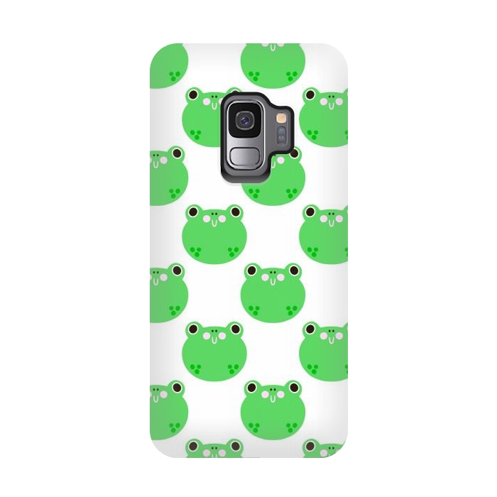 Galaxy S9 StrongFit Happy Frogs by Sam Pernoski