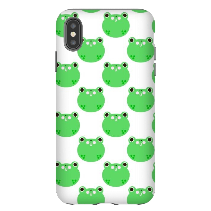 iPhone Xs Max StrongFit Happy Frogs by Sam Pernoski