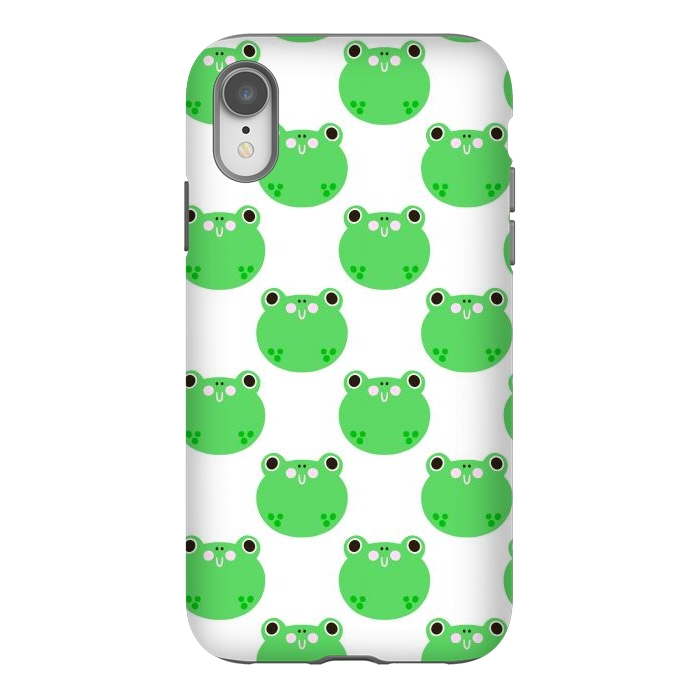 iPhone Xr StrongFit Happy Frogs by Sam Pernoski