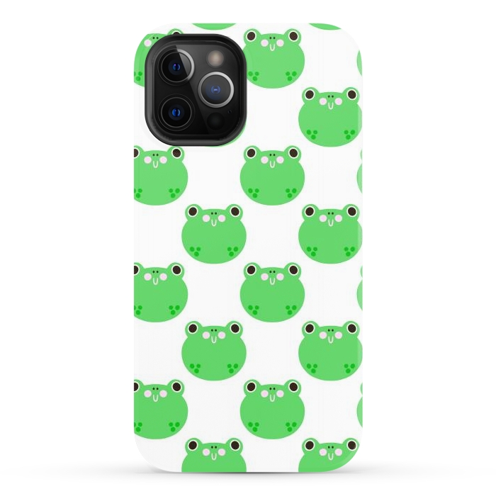iPhone 12 Pro StrongFit Happy Frogs by Sam Pernoski
