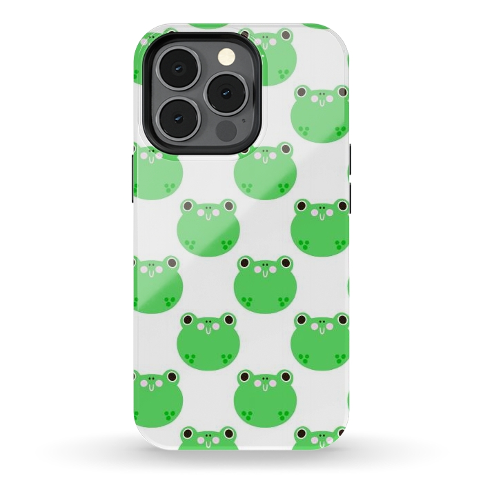iPhone 13 pro StrongFit Happy Frogs by Sam Pernoski