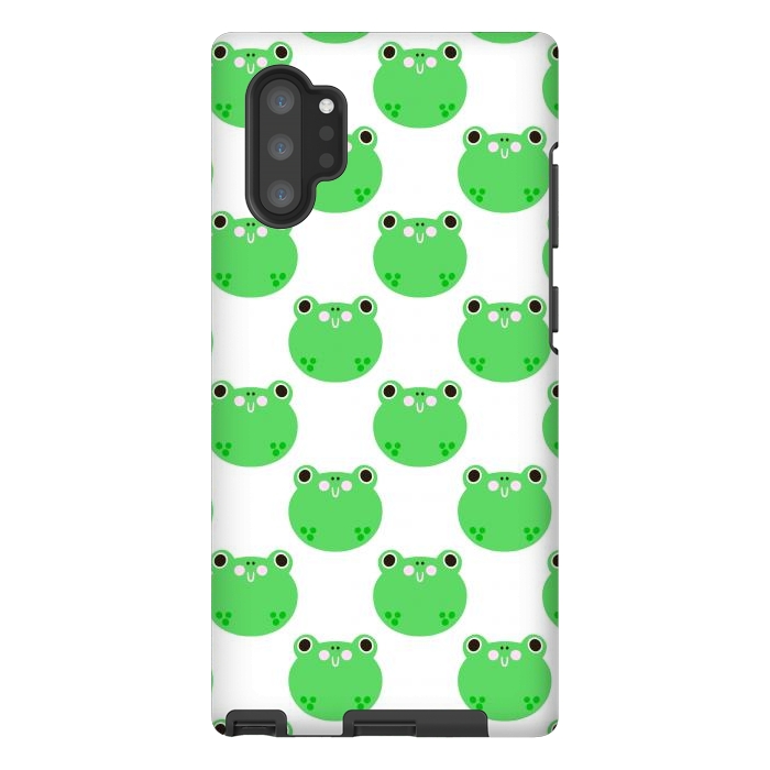 Galaxy Note 10 plus StrongFit Happy Frogs by Sam Pernoski