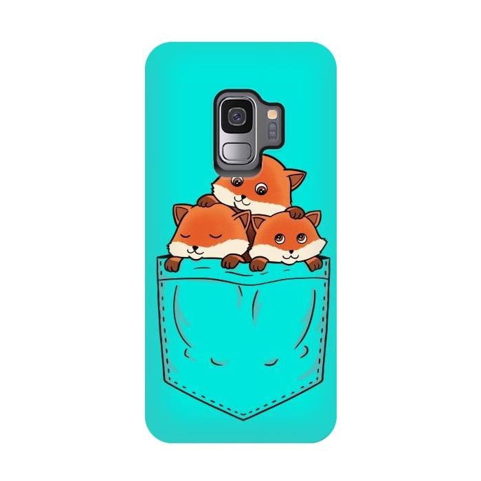 Galaxy S9 StrongFit Fox Pocket by Coffee Man