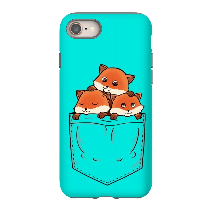 iPhone 8 StrongFit Fox Pocket by Coffee Man