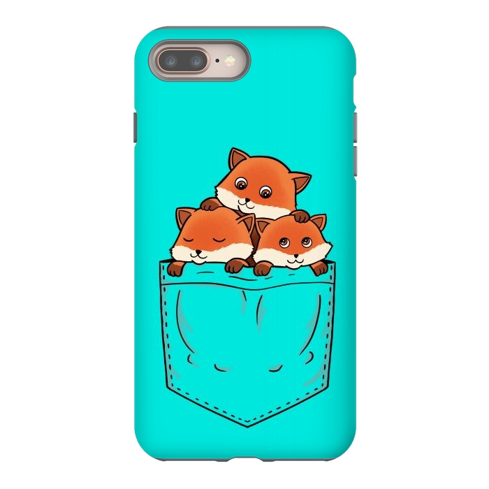 iPhone 8 plus StrongFit Fox Pocket by Coffee Man