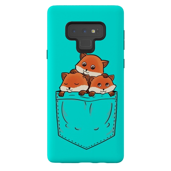 Galaxy Note 9 StrongFit Fox Pocket by Coffee Man
