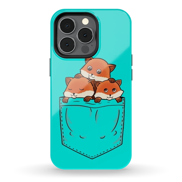 iPhone 13 pro StrongFit Fox Pocket by Coffee Man