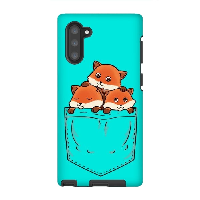 Galaxy Note 10 StrongFit Fox Pocket by Coffee Man