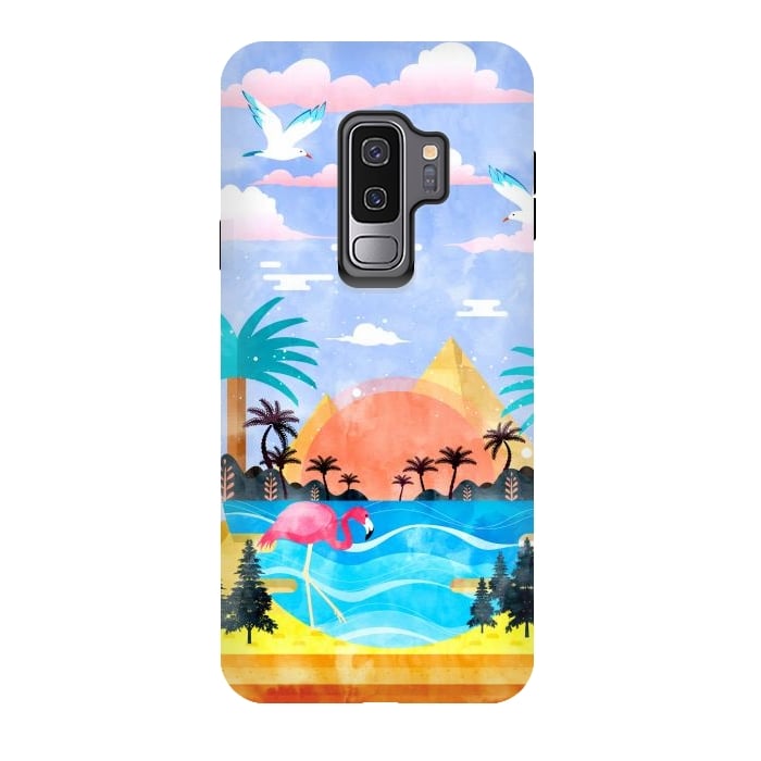 Galaxy S9 plus StrongFit Oasis Illustration by Uma Prabhakar Gokhale