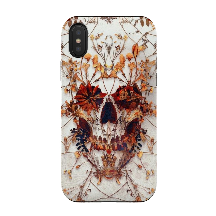 iPhone Xs / X StrongFit Delicate Skull by Ali Gulec