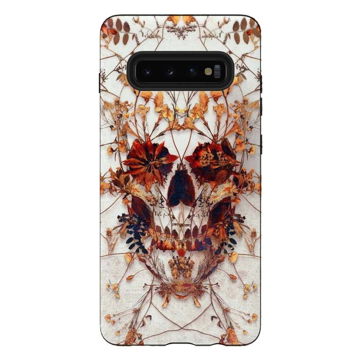 Galaxy S10 plus StrongFit Delicate Skull by Ali Gulec