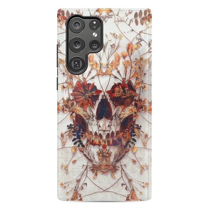 Galaxy S22 Ultra StrongFit Delicate Skull by Ali Gulec