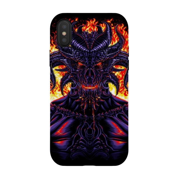 iPhone Xs / X StrongFit Demon from hell by Alberto