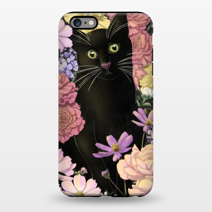 iPhone 6/6s plus StrongFit Little Black Garden Cat Colour Version by ECMazur 