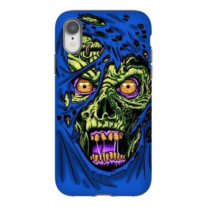 iPhone Xr StrongFit Zombie through your clothes by Alberto