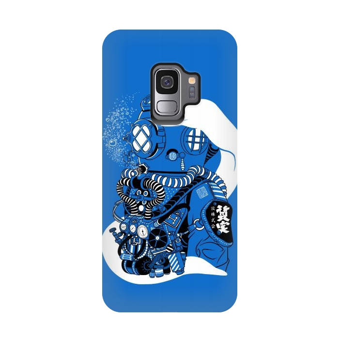 Galaxy S9 StrongFit Steampunk scuba diving suit by Alberto