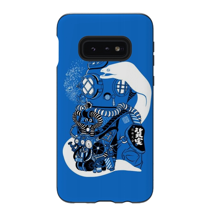 Galaxy S10e StrongFit Steampunk scuba diving suit by Alberto