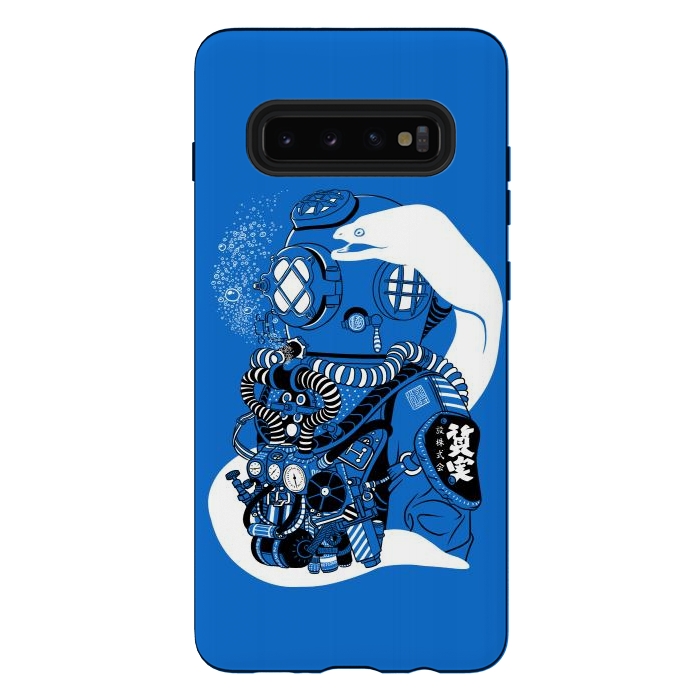 Galaxy S10 plus StrongFit Steampunk scuba diving suit by Alberto