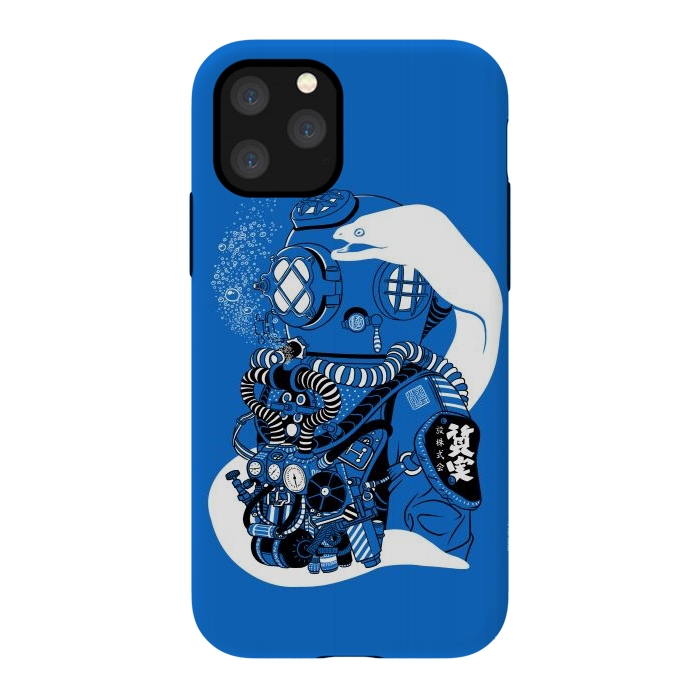 iPhone 11 Pro StrongFit Steampunk scuba diving suit by Alberto