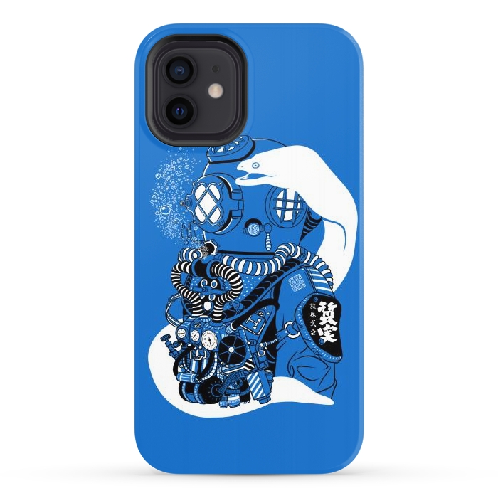 iPhone 12 StrongFit Steampunk scuba diving suit by Alberto