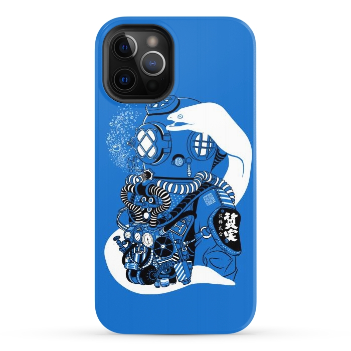 iPhone 12 Pro StrongFit Steampunk scuba diving suit by Alberto