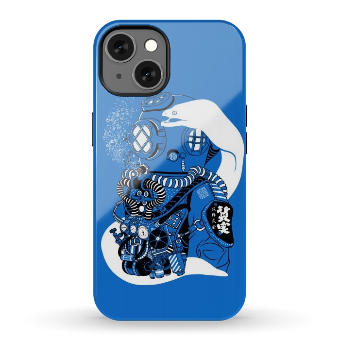 iPhone 13 StrongFit Steampunk scuba diving suit by Alberto