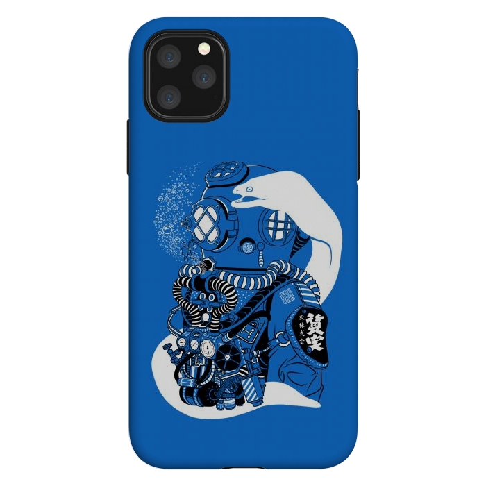iPhone 11 Pro Max StrongFit Steampunk scuba diving suit by Alberto