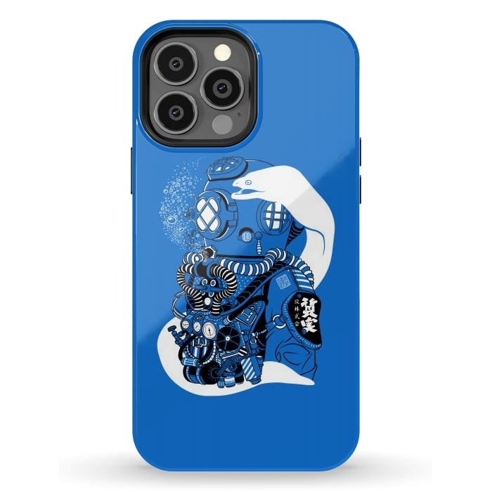 iPhone 13 Pro Max StrongFit Steampunk scuba diving suit by Alberto