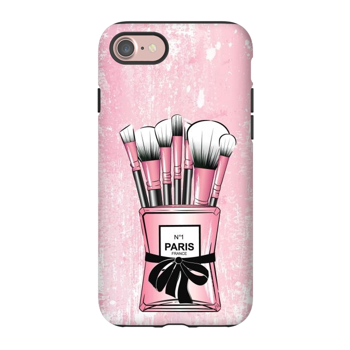 iPhone 7 StrongFit Pink Paris Brushes by Martina