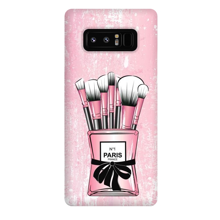 Galaxy Note 8 StrongFit Pink Paris Brushes by Martina