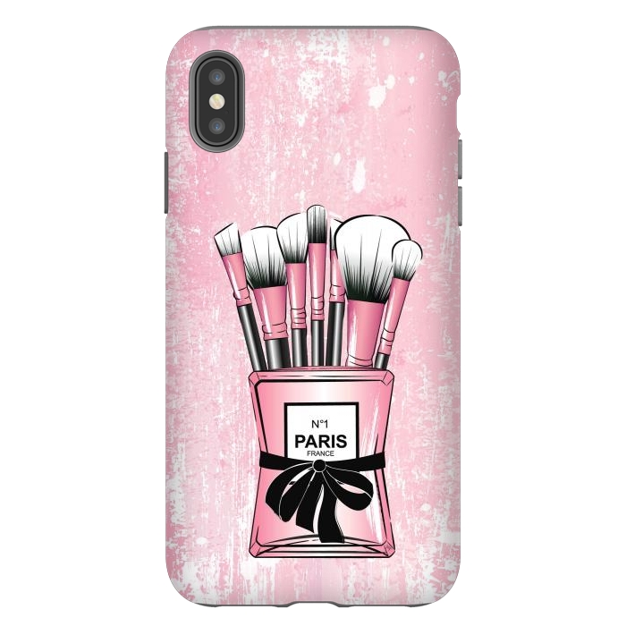 iPhone Xs Max StrongFit Pink Paris Brushes by Martina