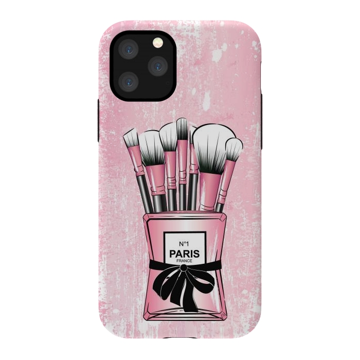 iPhone 11 Pro StrongFit Pink Paris Brushes by Martina