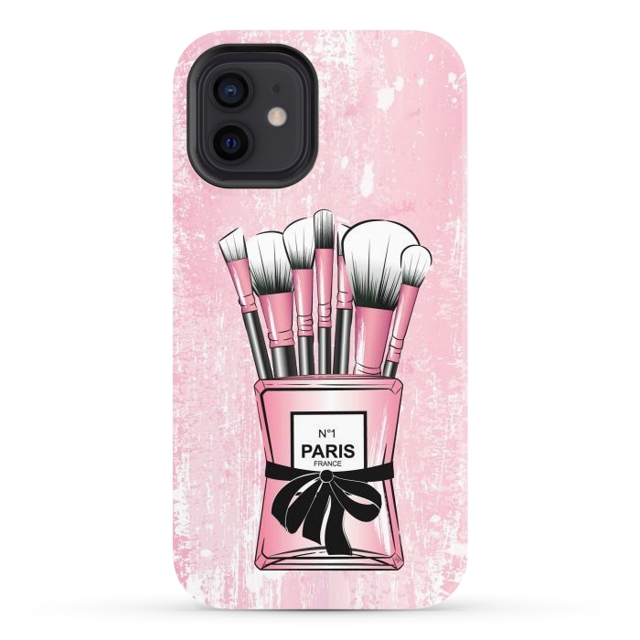 iPhone 12 StrongFit Pink Paris Brushes por Martina