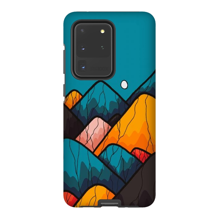 Galaxy S20 Ultra StrongFit Round rock peaks by Steve Wade (Swade)