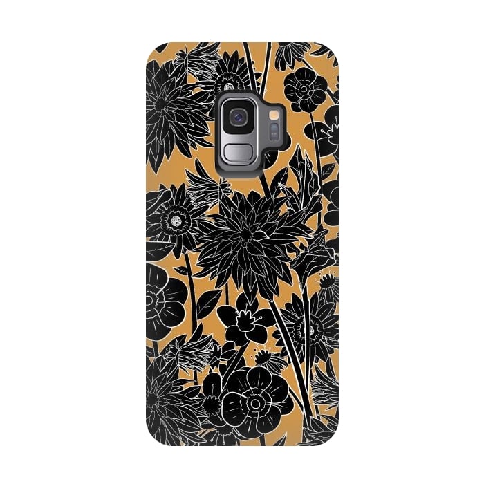 Galaxy S9 StrongFit Dark gold spring by Steve Wade (Swade)
