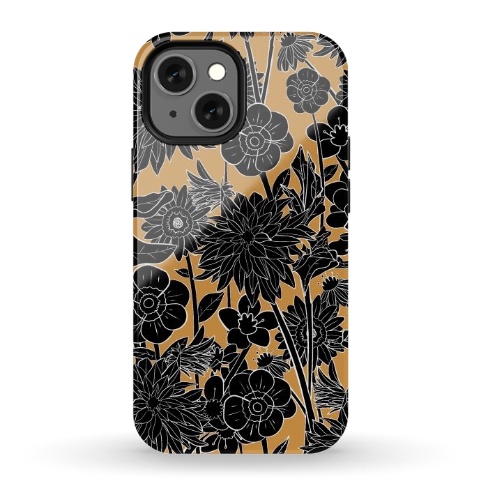 iPhone 12 mini StrongFit Dark gold spring by Steve Wade (Swade)