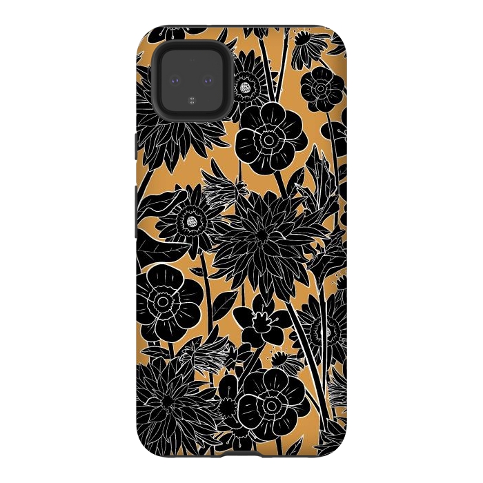 Pixel 4XL StrongFit Dark gold spring by Steve Wade (Swade)