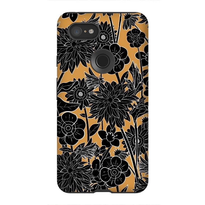 Pixel 3XL StrongFit Dark gold spring by Steve Wade (Swade)
