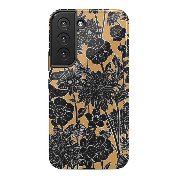 Galaxy S22 StrongFit Dark gold spring by Steve Wade (Swade)