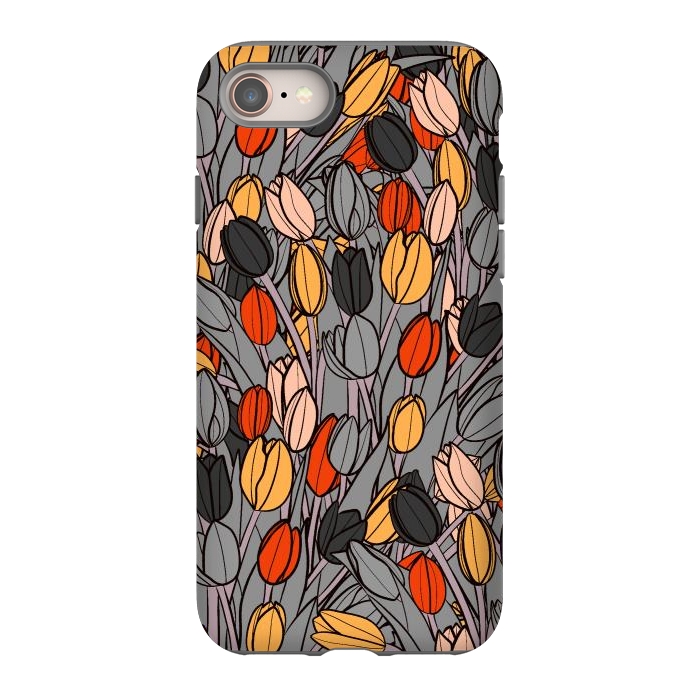 iPhone SE StrongFit A garden of tulips  by Steve Wade (Swade)