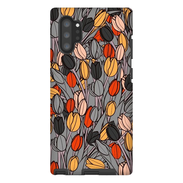Galaxy Note 10 plus StrongFit A garden of tulips  by Steve Wade (Swade)