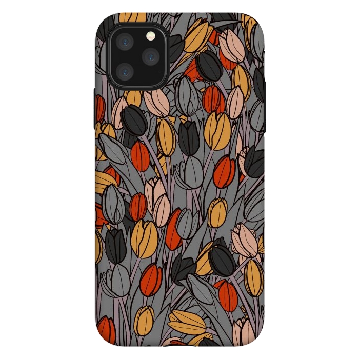 iPhone 11 Pro Max StrongFit A garden of tulips  by Steve Wade (Swade)