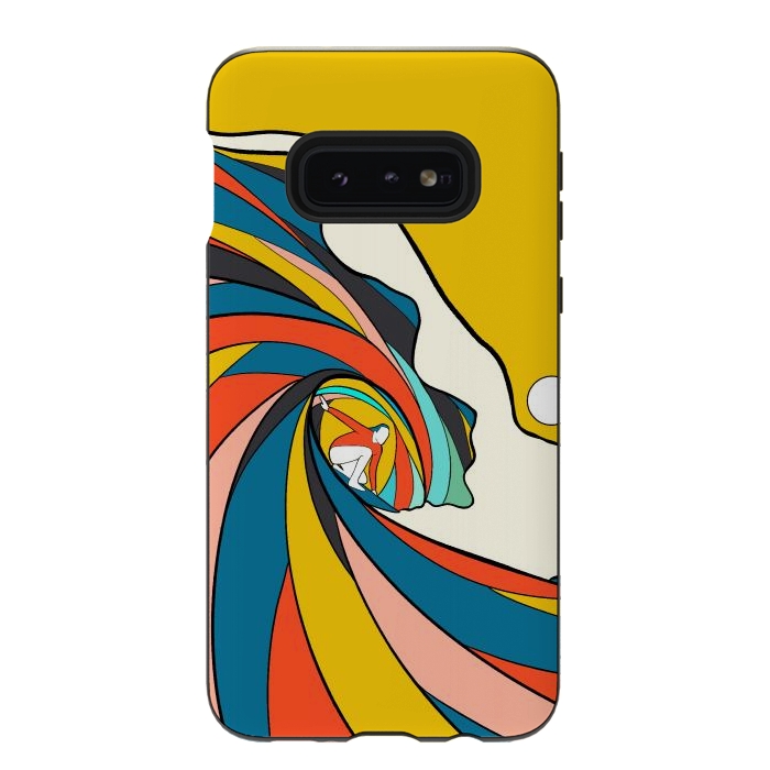 Galaxy S10e StrongFit The big surf wave by Steve Wade (Swade)