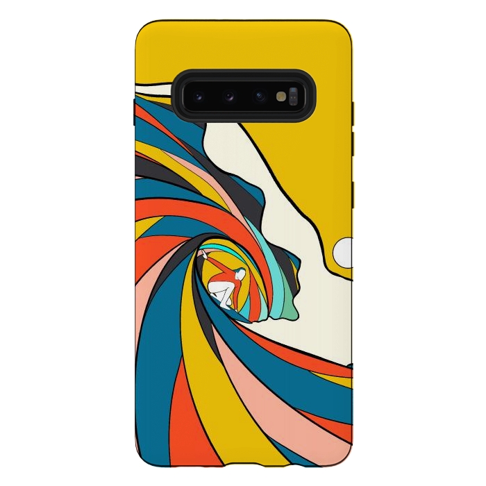 Galaxy S10 plus StrongFit The big surf wave by Steve Wade (Swade)