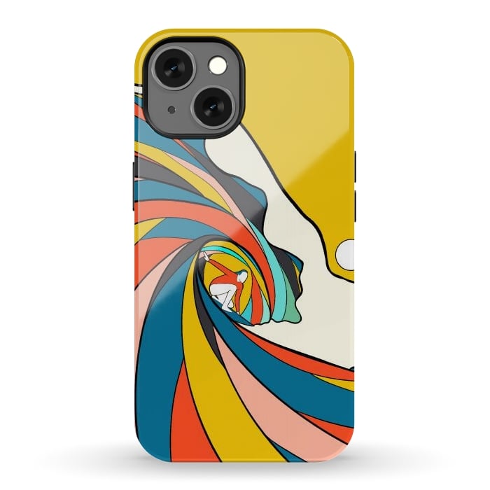 iPhone 13 StrongFit The big surf wave by Steve Wade (Swade)