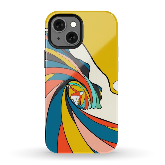 iPhone 13 mini StrongFit The big surf wave by Steve Wade (Swade)